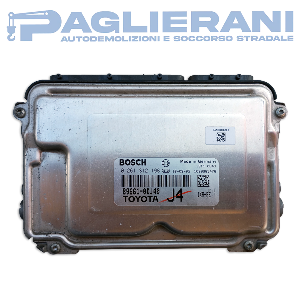 BOSCH ECU Engine Control Unit Toyota Yaris 2014-2016 J4 89661-0DJ40 (0261S12198)