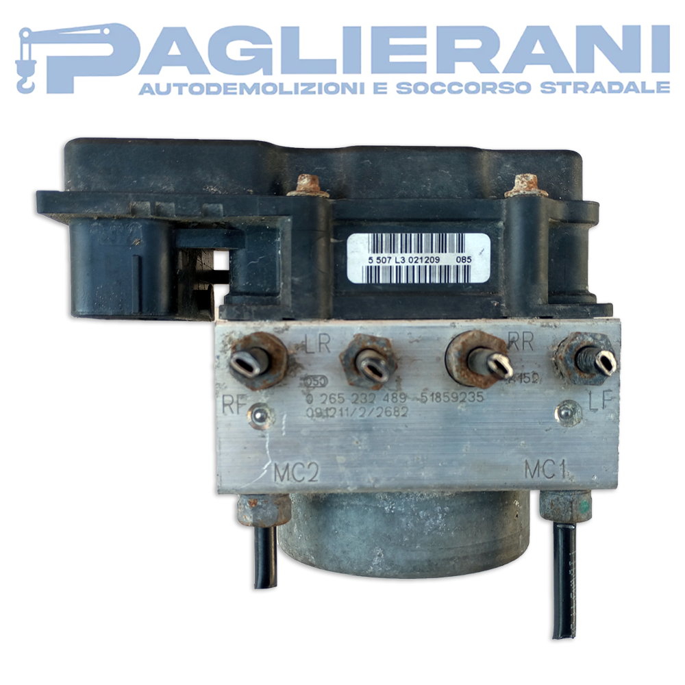 Centralina BOSCH Pompa ABS FIAT 500 2007 51859235 (0265232489)