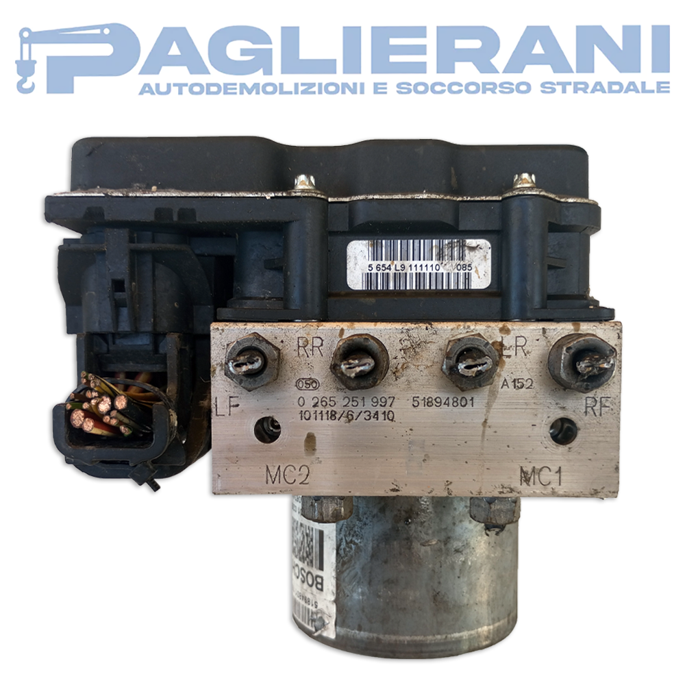 BOSCH ABS Pump Control Unit FIAT Grande Punto EVO 199 2005-2009 51894801 (0265251997)