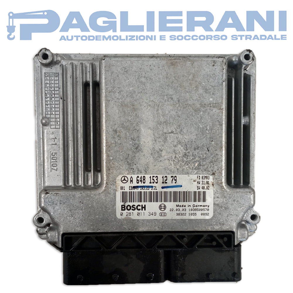 BOSCH ECU Engine Control Unit Mercedes-Benz E W211 2002-2009 A6481531279 (0281011349)