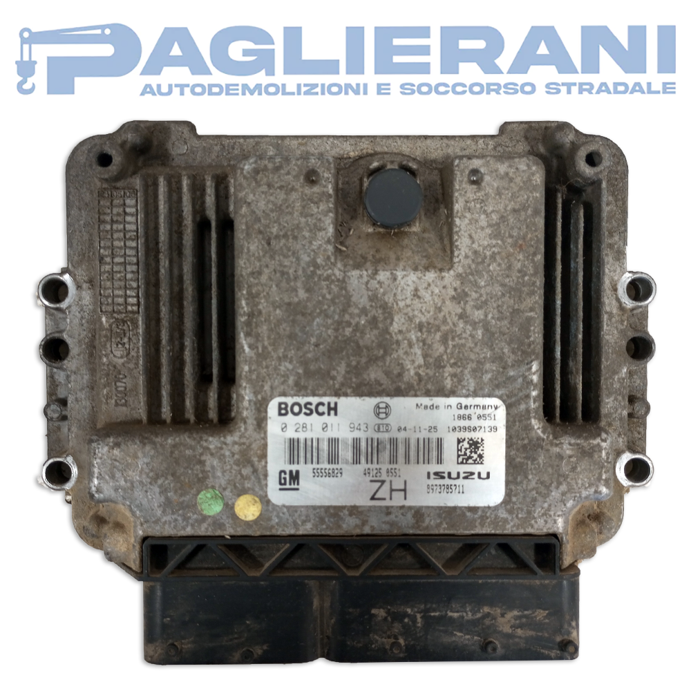 Centralina BOSCH Motore ECU Opel Astra H 2004-2011 55556829 ZH (0281011943)