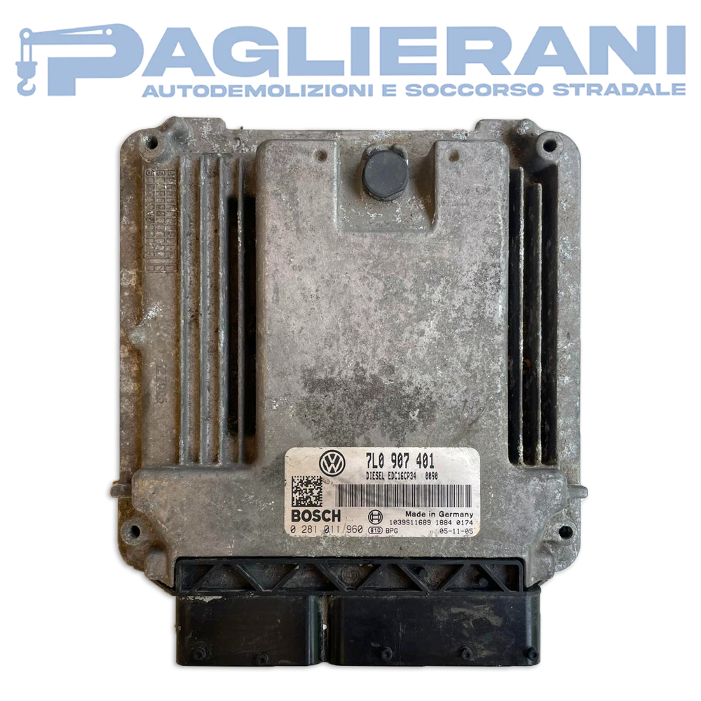 Centralina BOSCH ECU Motore Volkswagen Touareg 2002-2010 EDC16CP34 7L0907401 (0281011960)