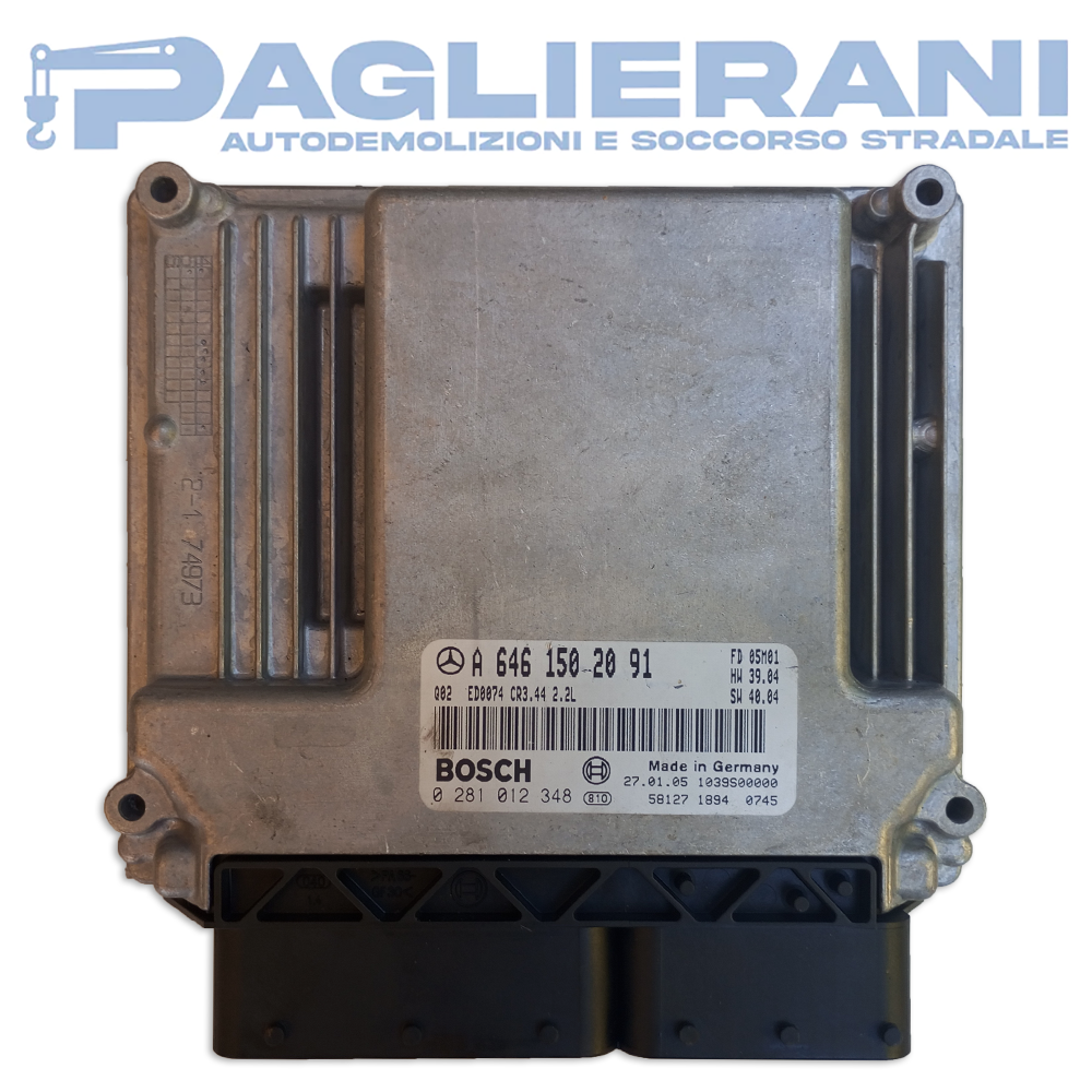 BOSCH ECU Engine Control Unit Mercedes-Benz Viano W639 2003-2014 A6461500178 (0281012824)
