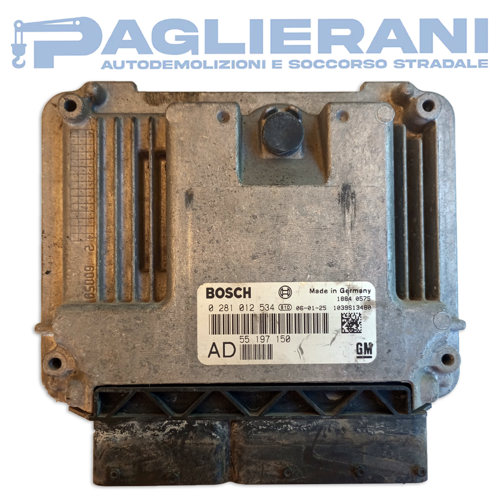 BOSCH GM ECU Engine Control Unit Opel Vectra C 2005-2008 55197150 AD (0281012534)