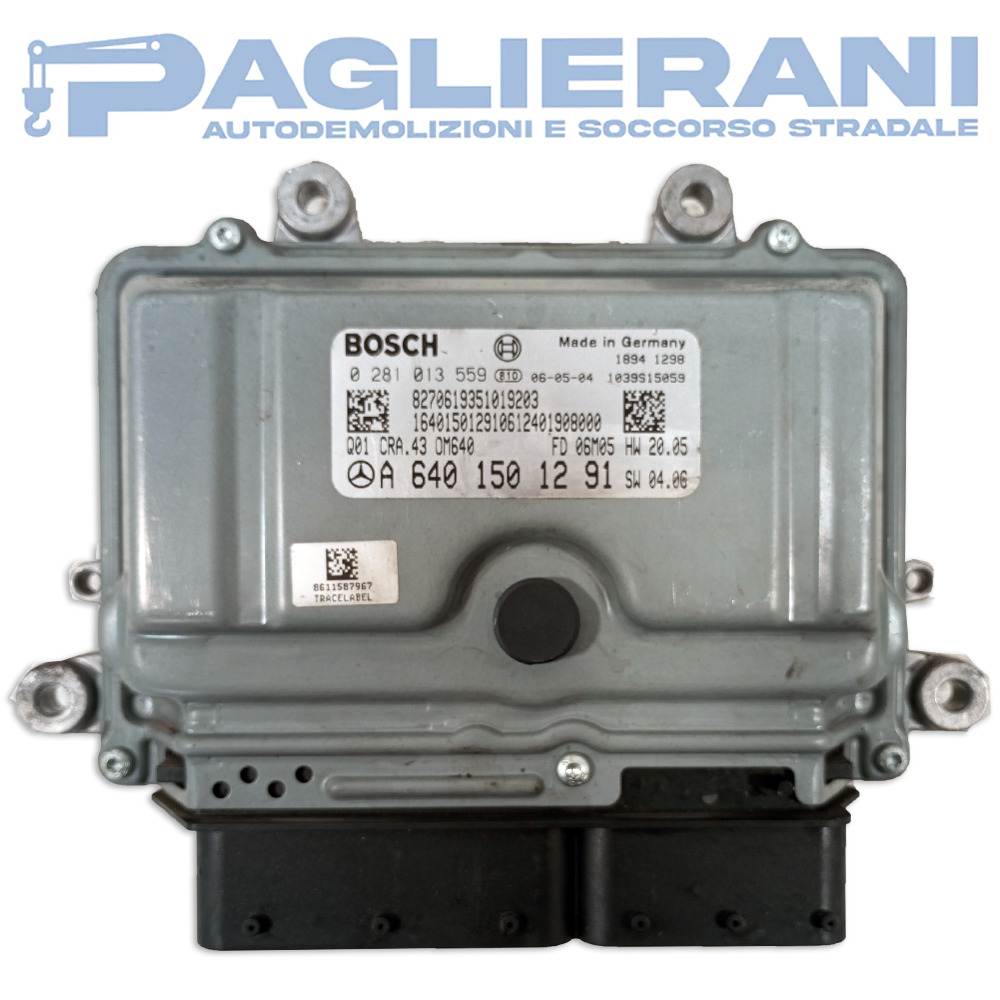 Centralina ECU Motore BOSCH Mercedes-Benz Classe B W245 2005-2013 A6401501291 (0281013559)