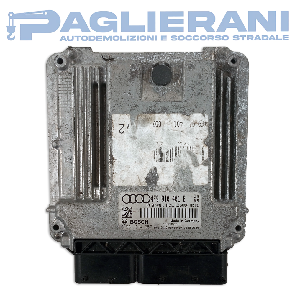 Centralina Motore ECU BOSCH Audi A6 2008-2011 EDC17CP14 4F9910401E (0281014357)