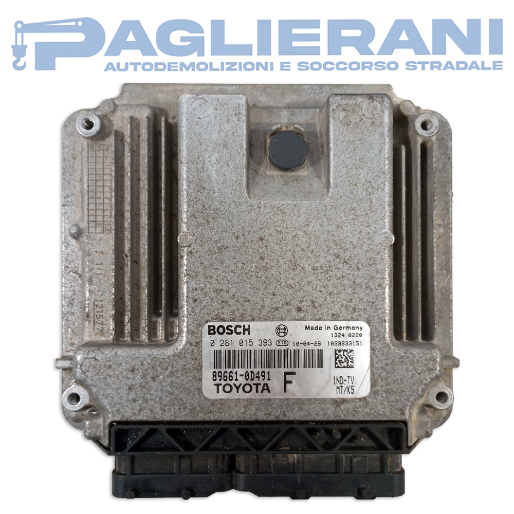 Centralina BOSCH ECU Motore Toyota Yaris 2010 89661-0D491 (0281015393)