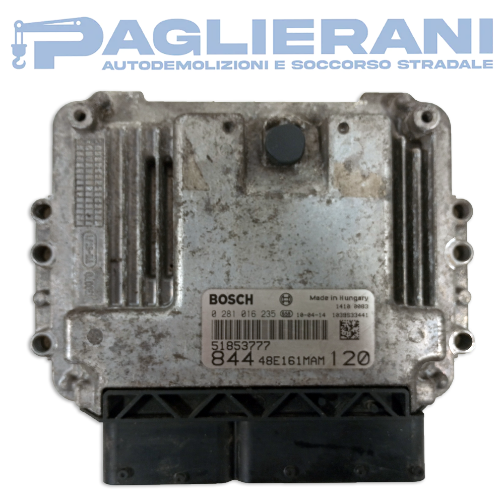 BOSCH ECU Engine Control Unit Lancia Delta 2008-2011 51853777 84448E161MAM120 (0281016235)