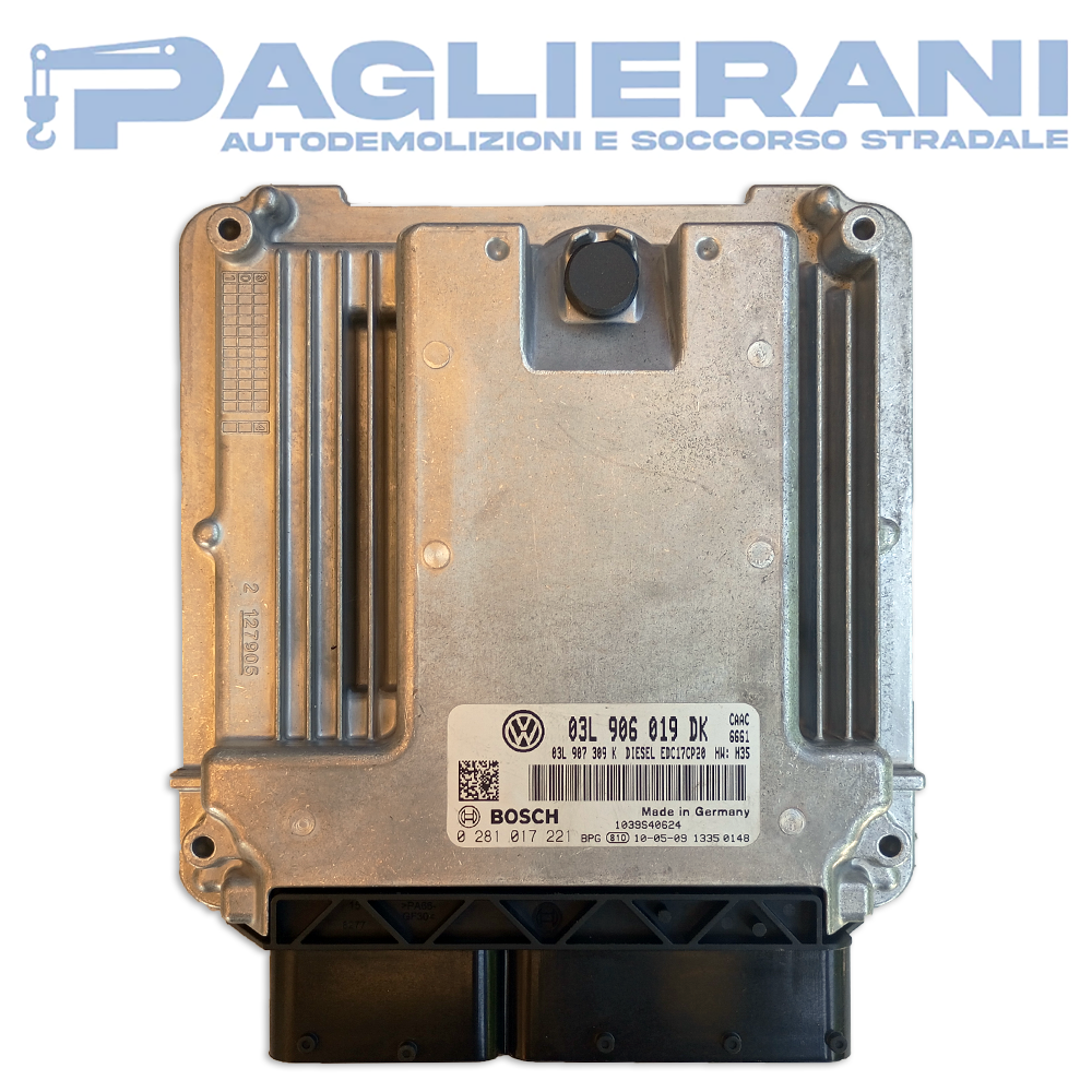 Centralina ECU Motore BOSCH Volkswagen T5 2003-2015 EDC17CP20 03L906019DK (0281017221)