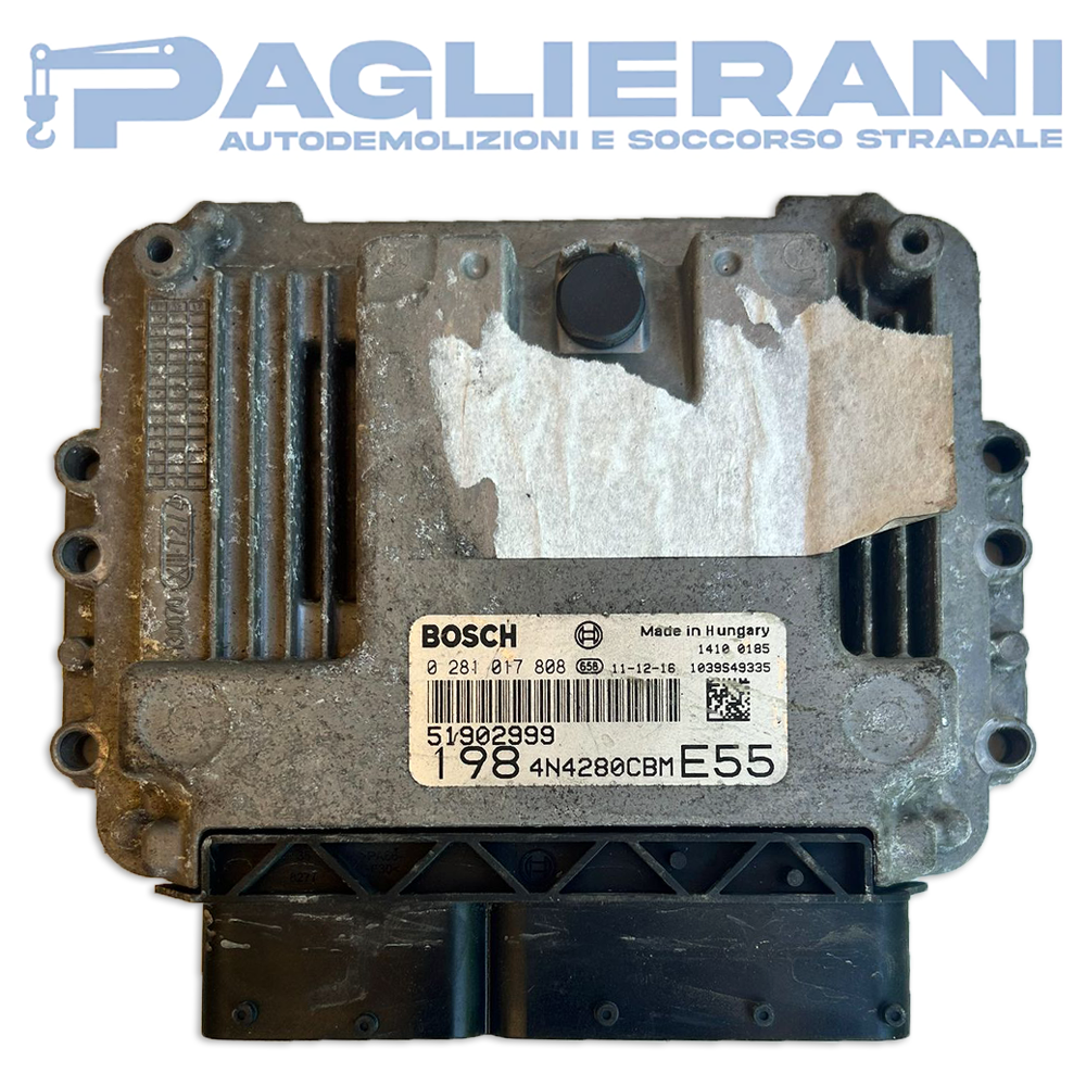 BOSCH ECU Engine Control Unit FIAT Bravo 2007-2014 51902999 1984N4280CBM E55 (0281017808)