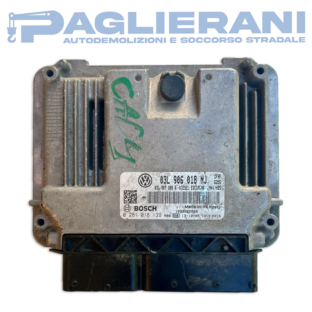 BOSCH ECU Engine Control Unit Volkswagen Caddy 2010-2014 EDC17C146 03L906018NJ (0281018139)
