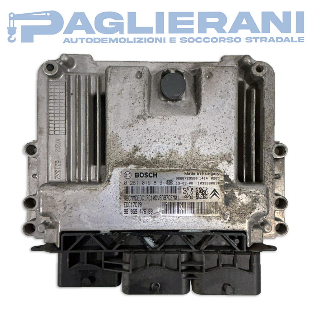 BOSCH Engine ECU Control Unit FIAT Scudo III Serie 2006-2014 EDC17C10 9805947680 (0281019819)