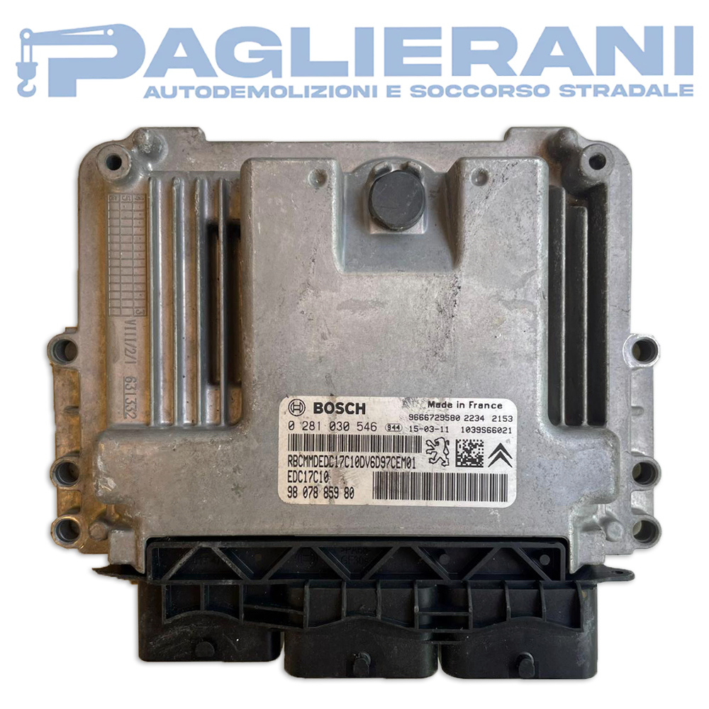 Centralina ECU Motore BOSCH Citroen Berlingo 2010-2018 9807885980 EDC17C10 (0281030546)