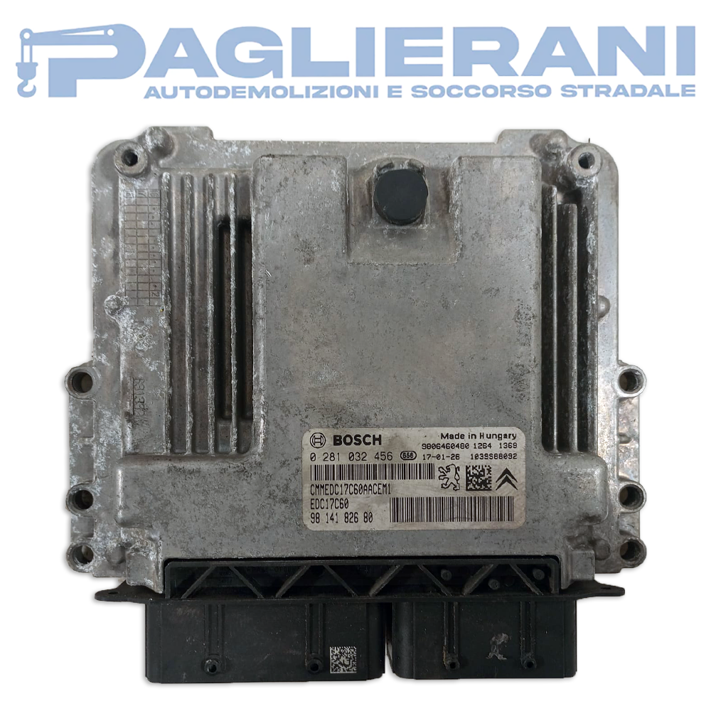 Centralina Motore ECU BOSCH Peugeot 2008 2016-2026 EDC17C60 9814182680 (0281032456)