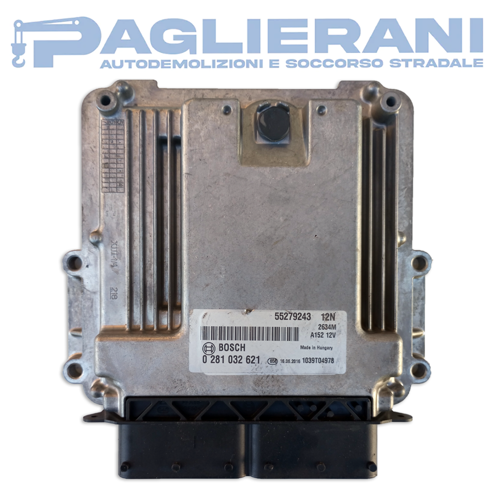 BOSCH Engine Control Unit ECU FIAT Doblo 2016 55279243 (0281032621)