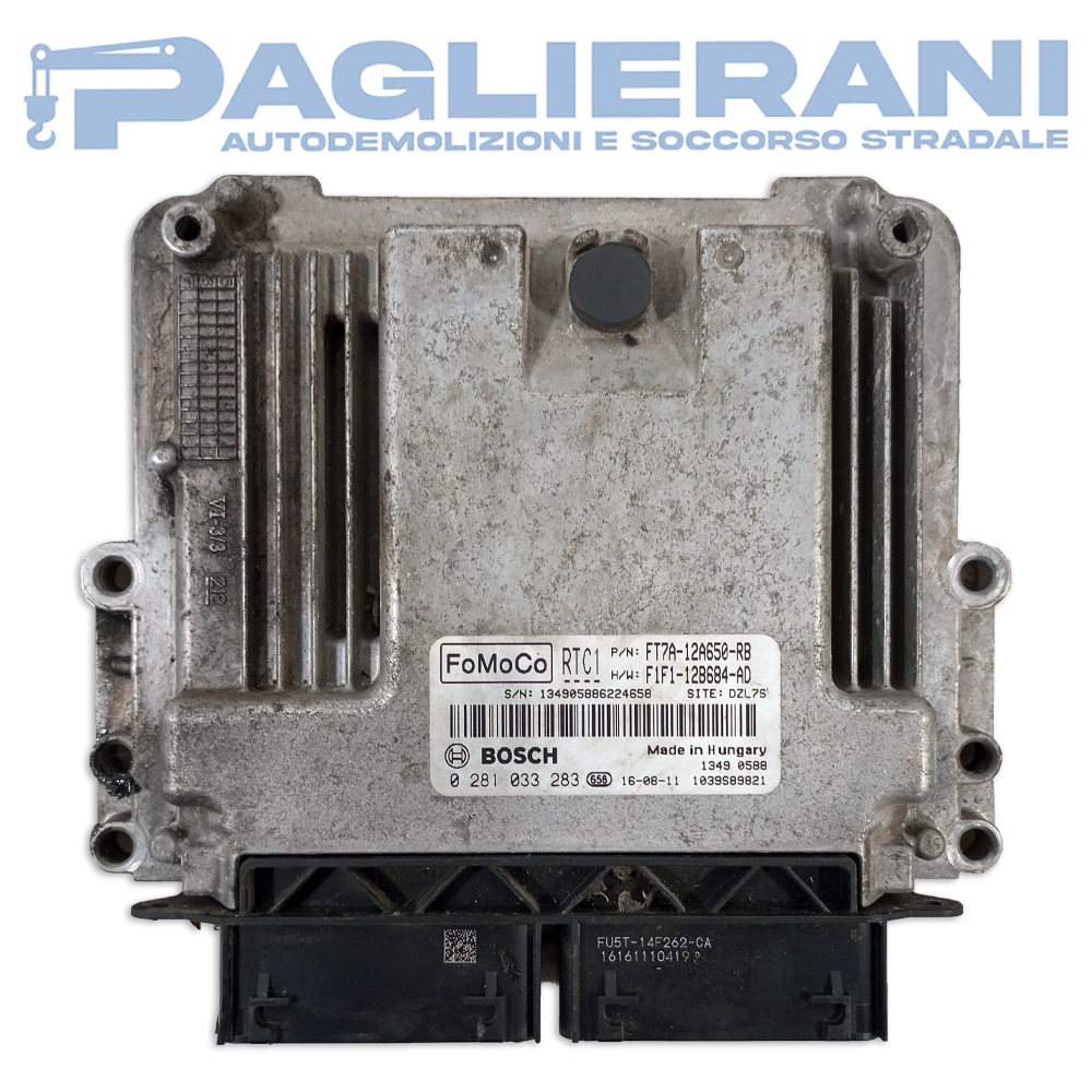 BOSCH FoMoCo ECU Engine Control Unit Ford Transit Courier 2018 FT7A-12A650-RB F1F1-12B684-AD (0281033283)