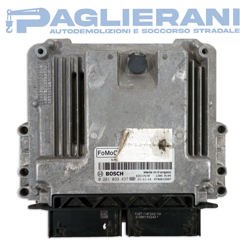 Centralina Motore ECU BOSCH FoMoCo Ford Fiesta 2017 EDC17C70 (0281039437)