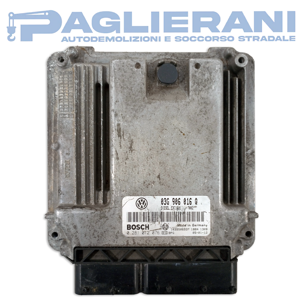 Centralina Motore ECU BOSCH Volkswagen Golf V 2003-2009 03G906016Q (0281012076)