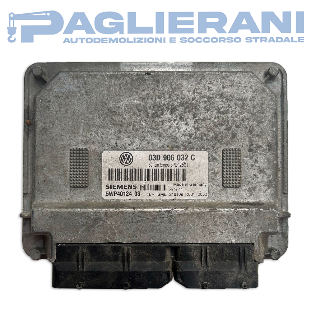 Siemens Engine Control Unit ECU Volkswagen Polo 9N 2001-2009 03D906032C (5WP4012403)