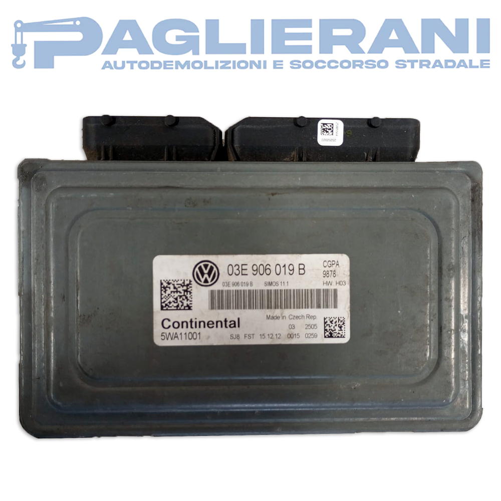Centralina Continental ECU Motore Volkswagen Polo 2009-2022 5WA11001 CGPA (03E906019B)