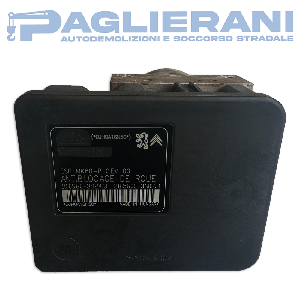ATE Control Unit ABS Pump Citroen/Peugeot 2008-2017 MK60-P CEM00 (10.0960-3924.3)