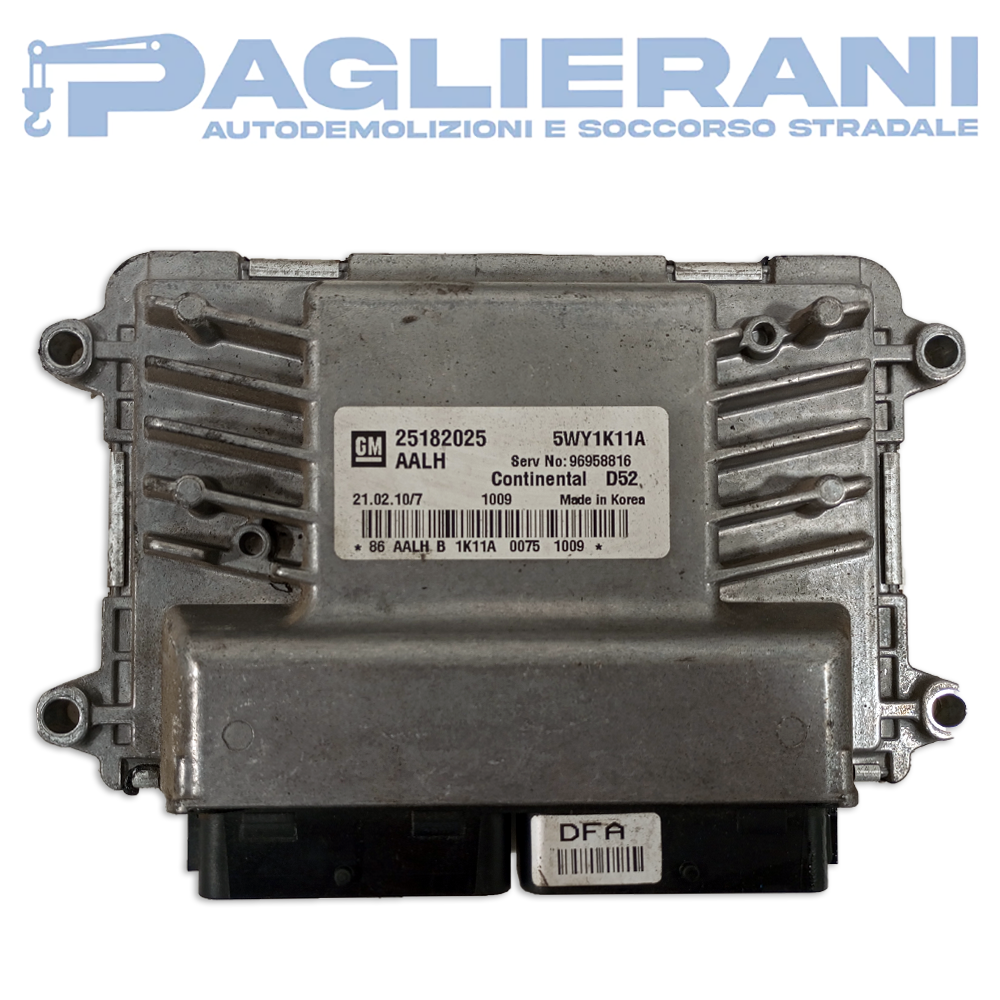 Continental GM Engine Control Unit ECU Chevrolet Spark 2010-2015 D52 AALH 5WY1K11A (25182025)