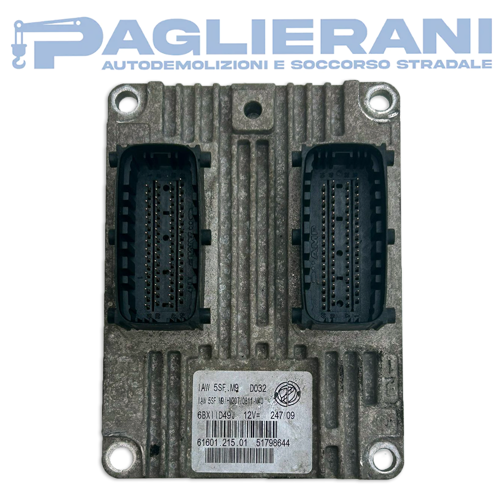 Magneti Marelli ECU Engine Control Unit Lancia Y 2008-2013 IAW5SFM9 D032 (51798644)