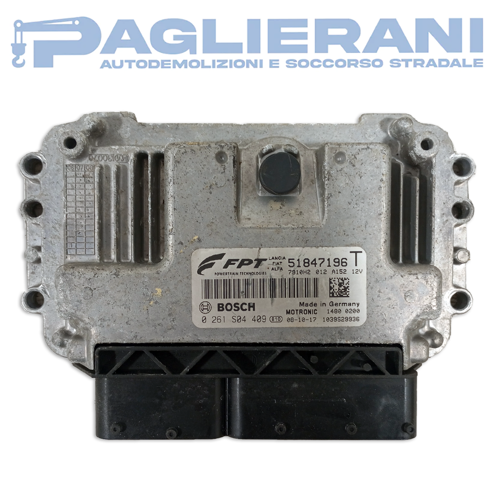 BOSCH FPT Engine Control Unit ECU Alfa Romeo MiTo 2008-2018 51847196T (0261S04409)