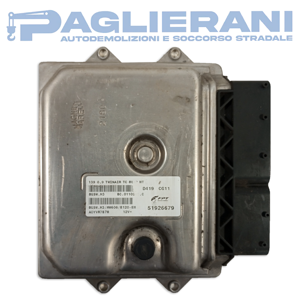 Magneti Marelli FPT Engine Control Unit ECU FIAT Panda 312 2012-2026 D419 CG11 8GSW.H3 (51926679)