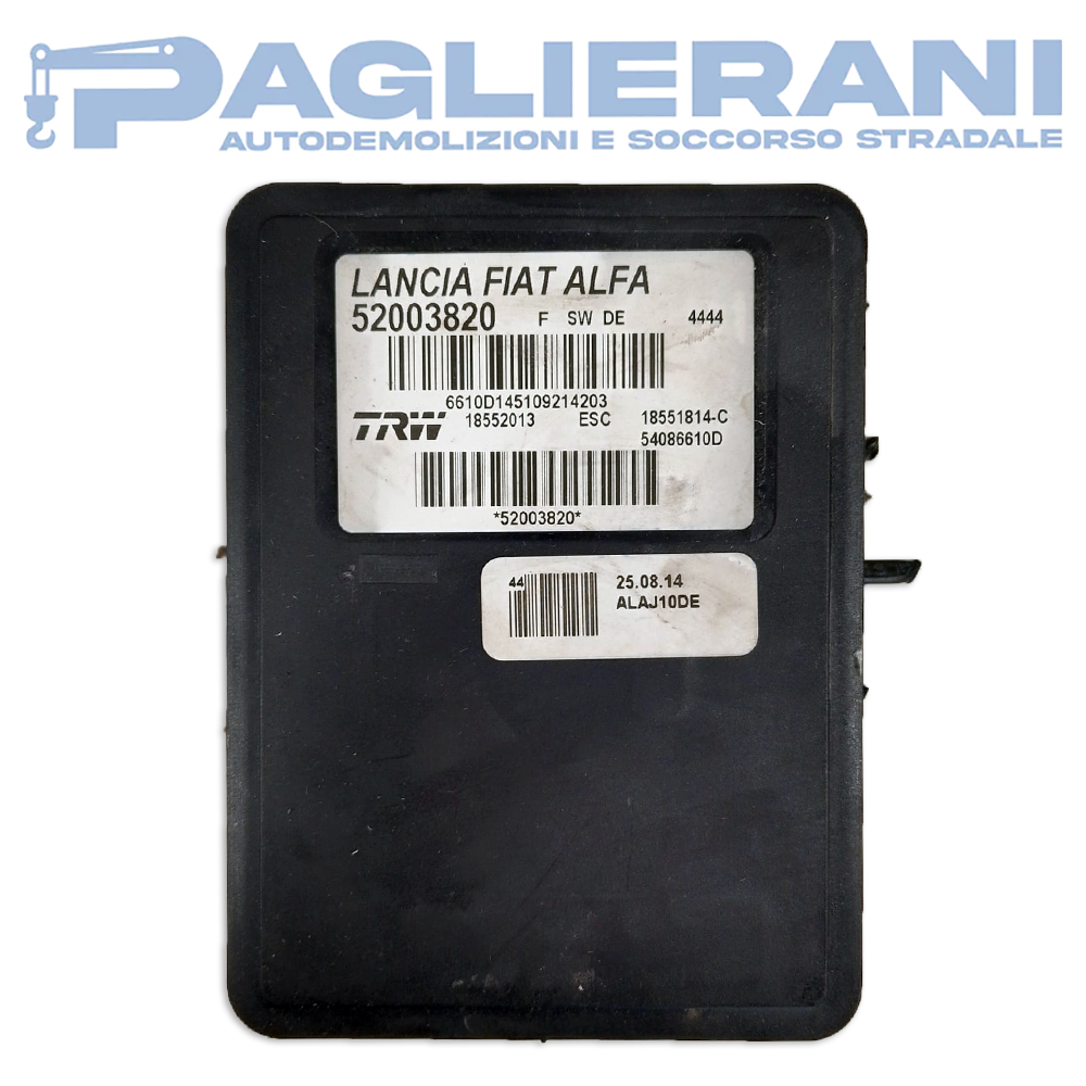 Centralina Pompa ABS TRW FIAT Lancia Alfa Romeo FIAT 500L 2012-2015 (52003820)