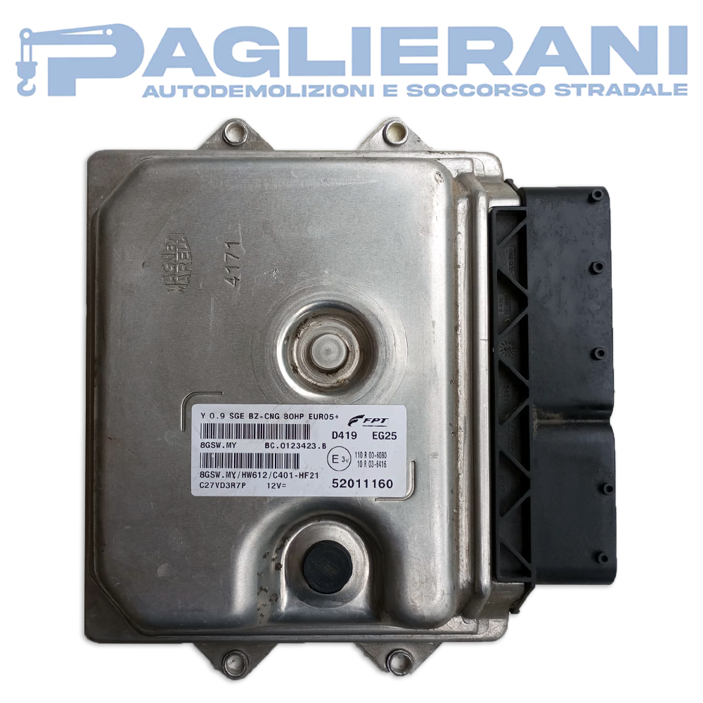 ECU Control Unit Magneti Marelli FPT Lancia Y 2011-2023 8GSW.MY D419 EG25 (52011160)
