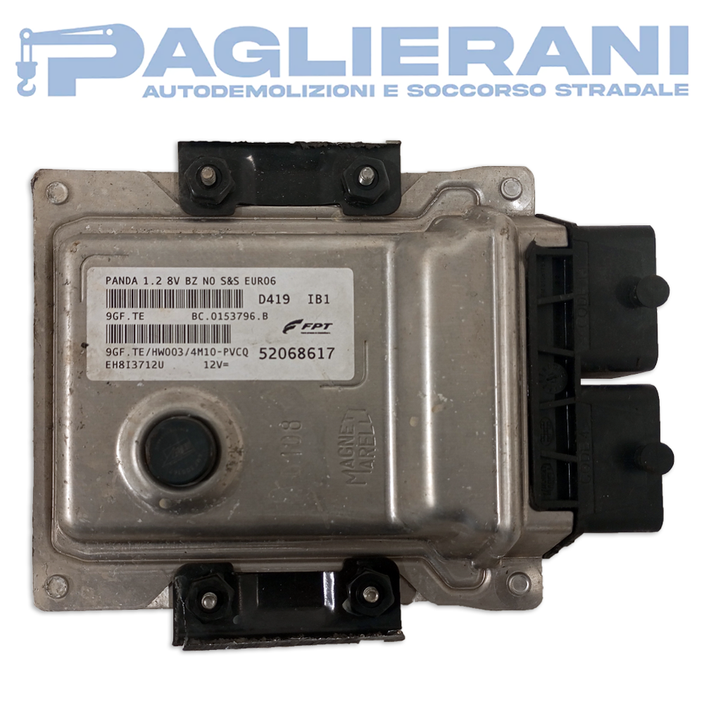 Magneti Marelli FPT ECU Engine Control Unit FIAT Panda 312 2012-2025 9GFTE D419 IB1 (52068617)