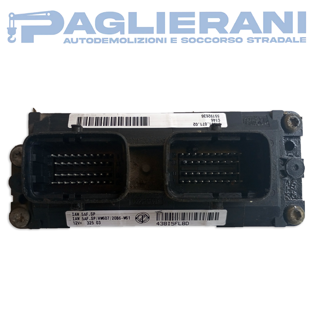 ECU Engine Control Unit Magneti Marelli FIAT Panda 169 2003-2012 IAW5AF.SP C146 (55192636)