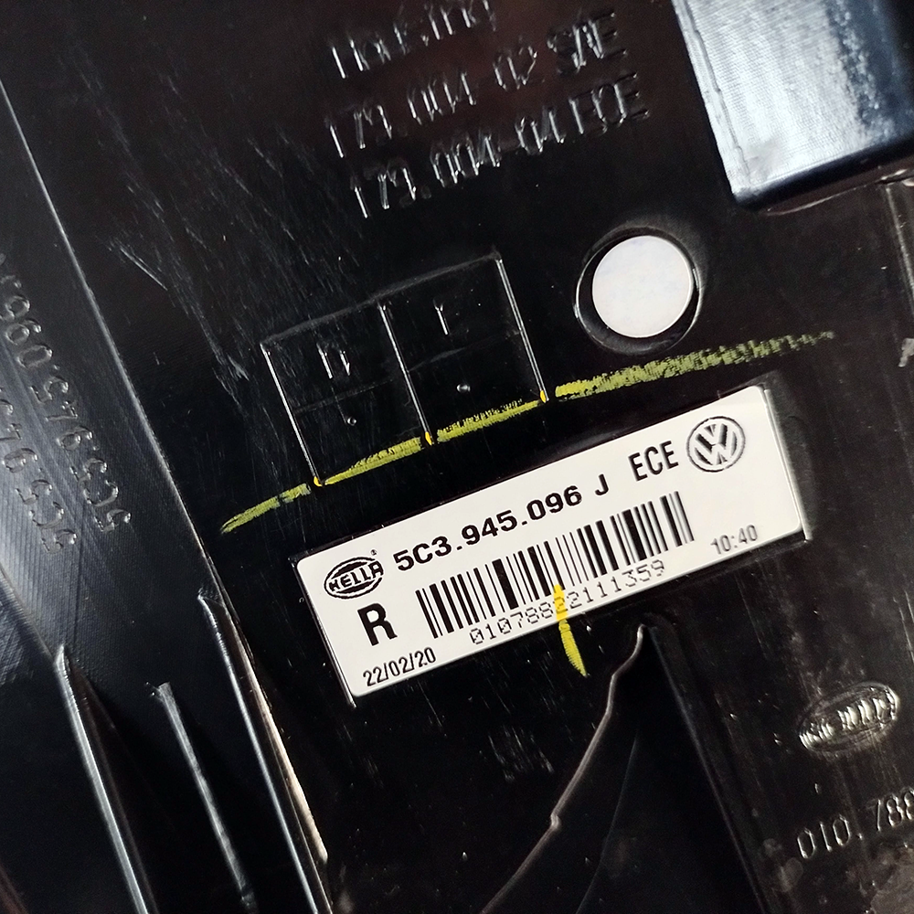 Original HELLA Right Rear Light Volkswagen Beetle A5 2013 ECE (5C3945096J)