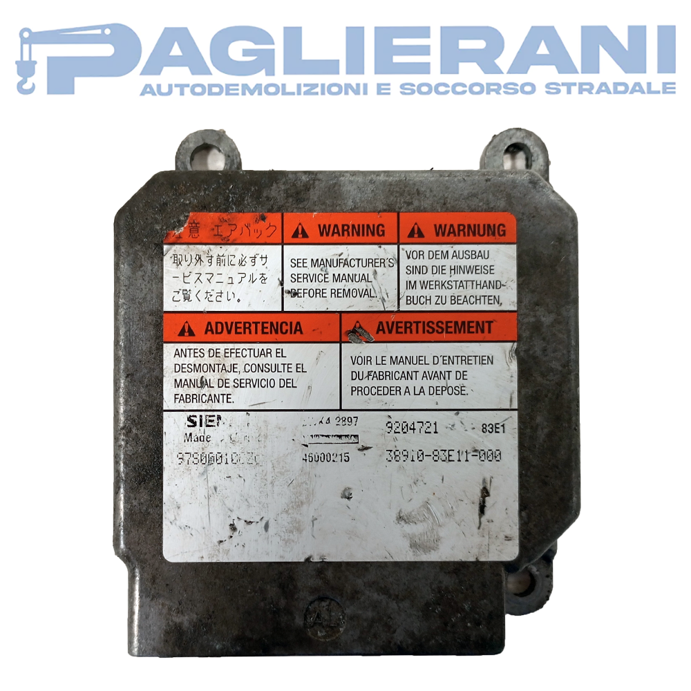 Siemens Opel Agila Airbag Control Unit (Ref. Code 9204721)