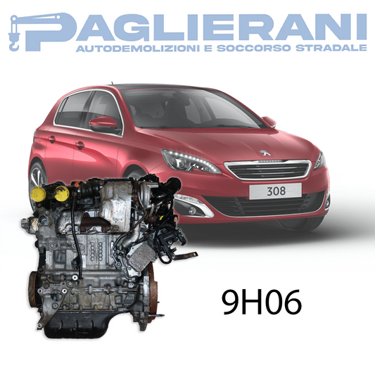 Motore 9H06 Peugeot 308 2014 Diesel 1.6 HDI 120.000 Km