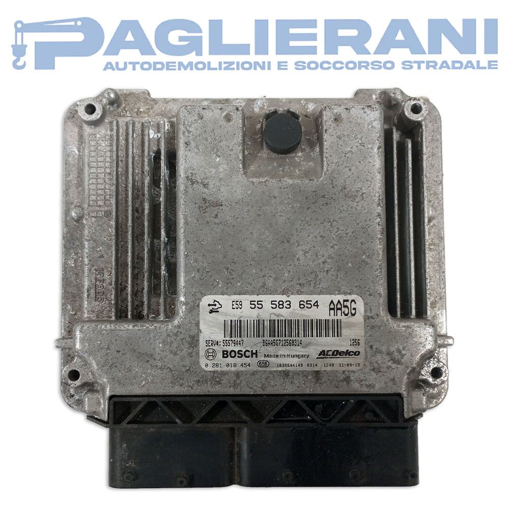 Centralina ECU Motore BOSCH ACDelco Opel Astra J 2009-2015 E59 55583654 AA5G (0281018454)