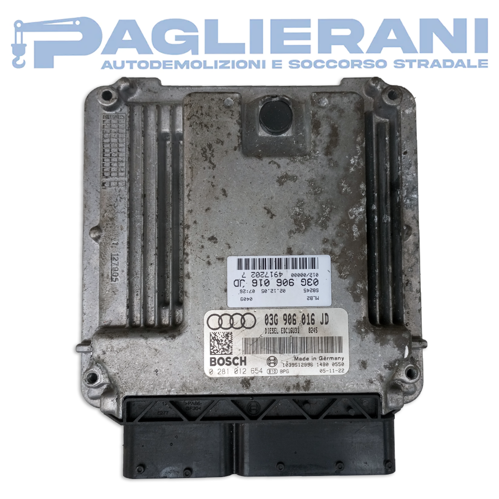 Centralina Motore ECU BOSCH Audi A4 2004-2008 03G906016JD (0281012654)