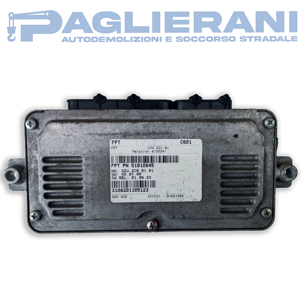 Engine Control Unit ECU Magneti Marelli FPT FIAT 500 2007-2015 (PN 51910845)