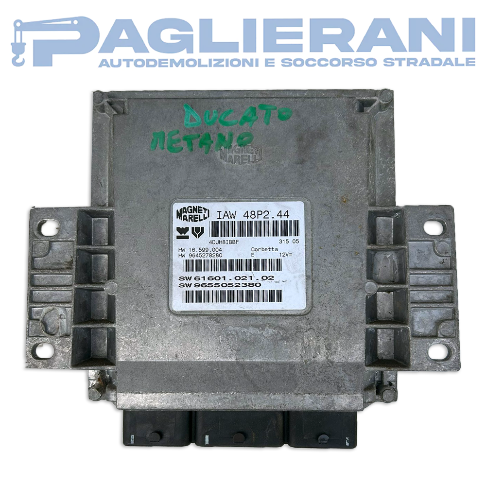 ECU Engine Control Unit Magneti Marelli FIAT Ducato 2002-2006 IAW48P2.44 (SW9655052380)