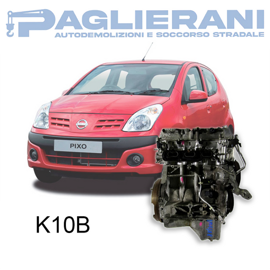 Motore K10B Nissan Pixo 1.0 49kw Benzina/GPL 2009 100.000 Km