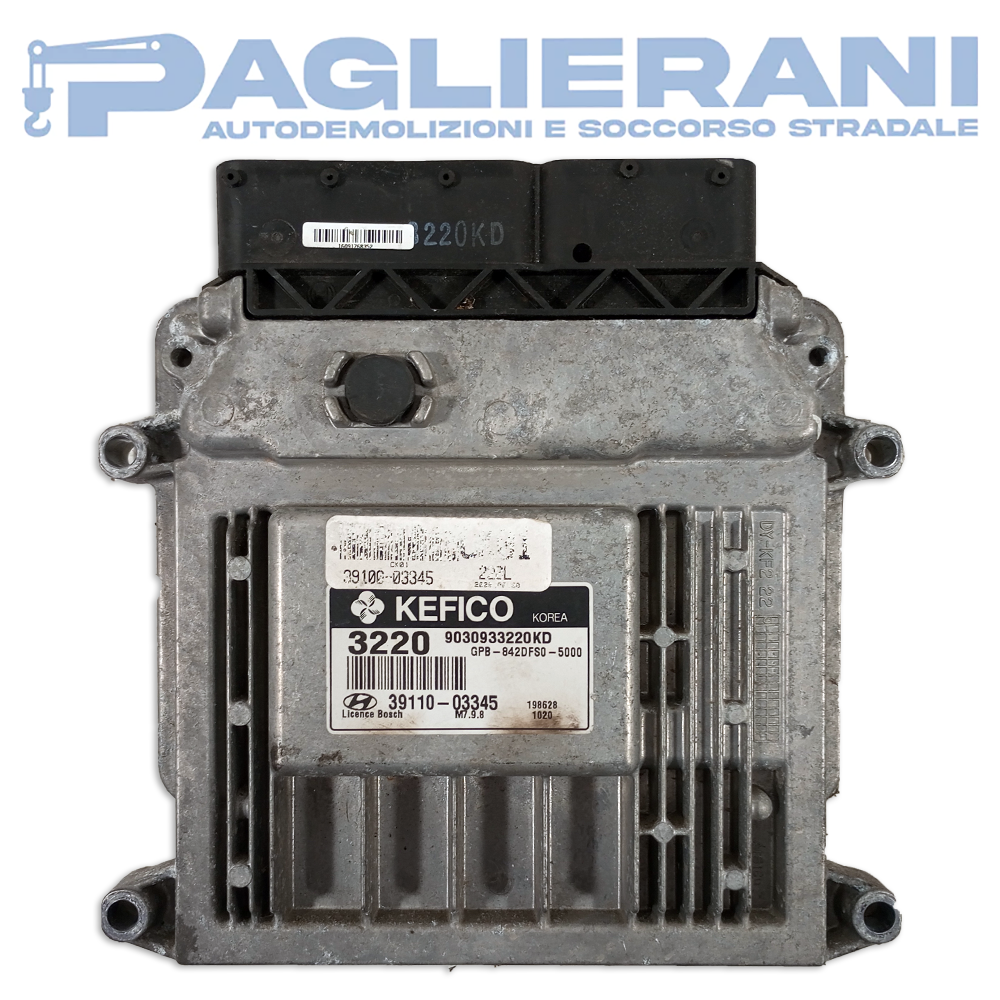 KEFICO Engine Control Unit ECU Hyundai i20 2008-2015 3220 M7.9.8 9030933220KD (39110-03345)