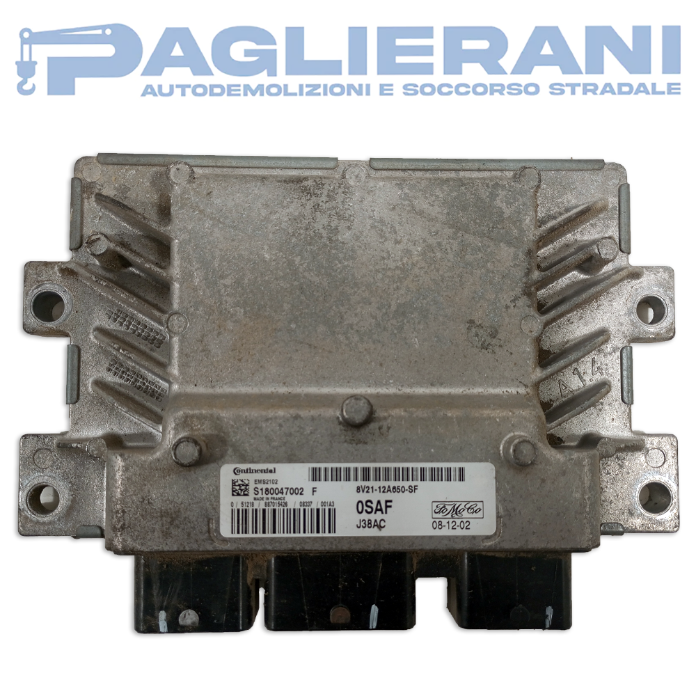 Continental Engine Control Unit ECU Ford Fiesta Mk6 2008-2017 OSAF J38AC (S180047002F)