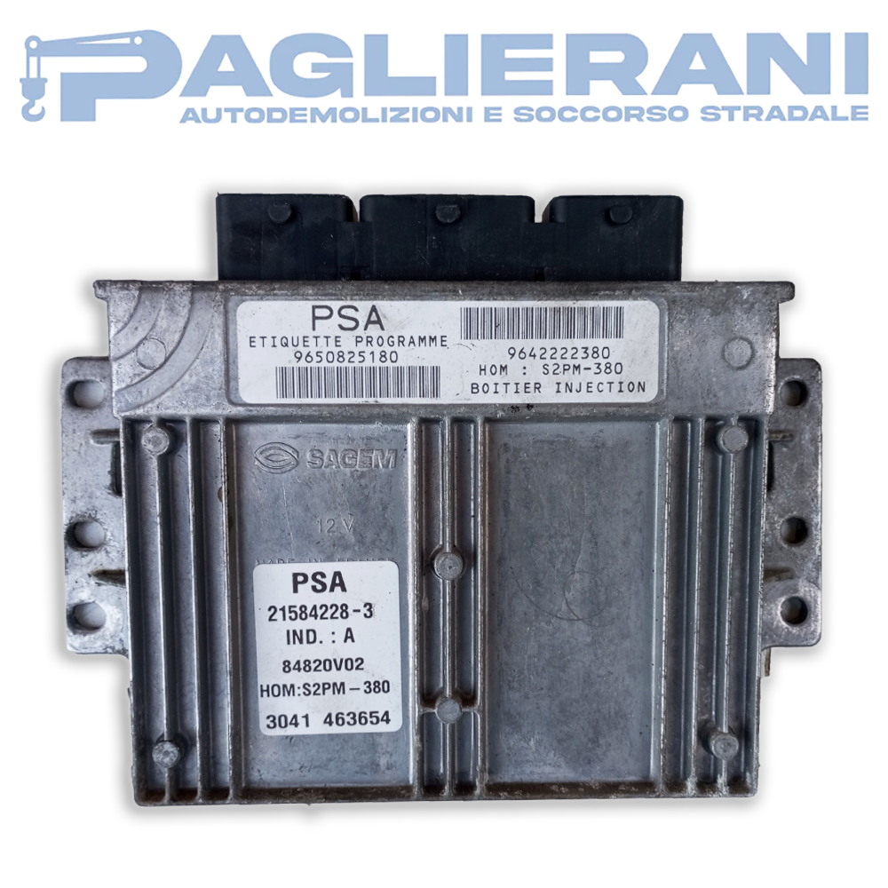 PSA SAGEM ECU Citroen C3 Engine Control Unit 21584228-3 (9650825180)