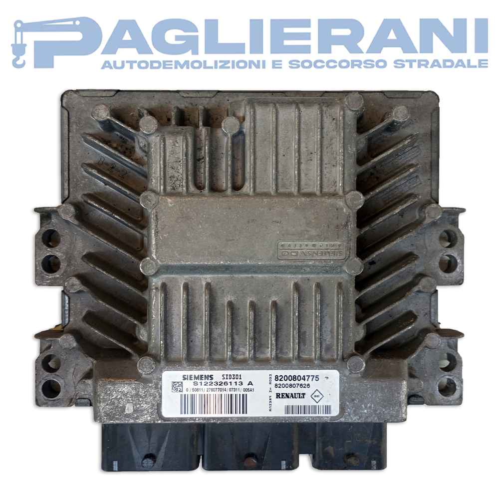 Siemens ECU Engine Control Unit Renault Megane 2006-2010 SID301 8200804775 (S122326113A)