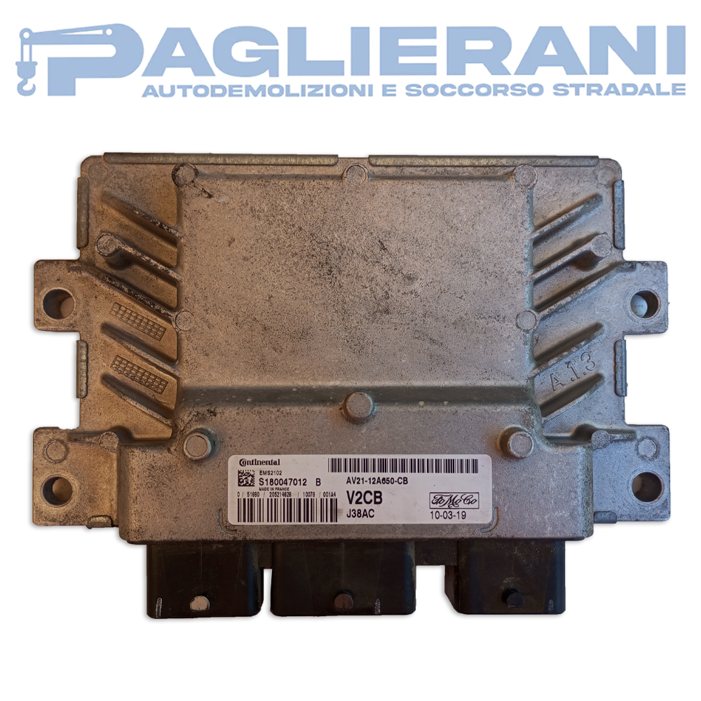 Continental ECU Engine Control Unit Ford Fiesta 2009-2015 V2CB J38AC (S180047012B)