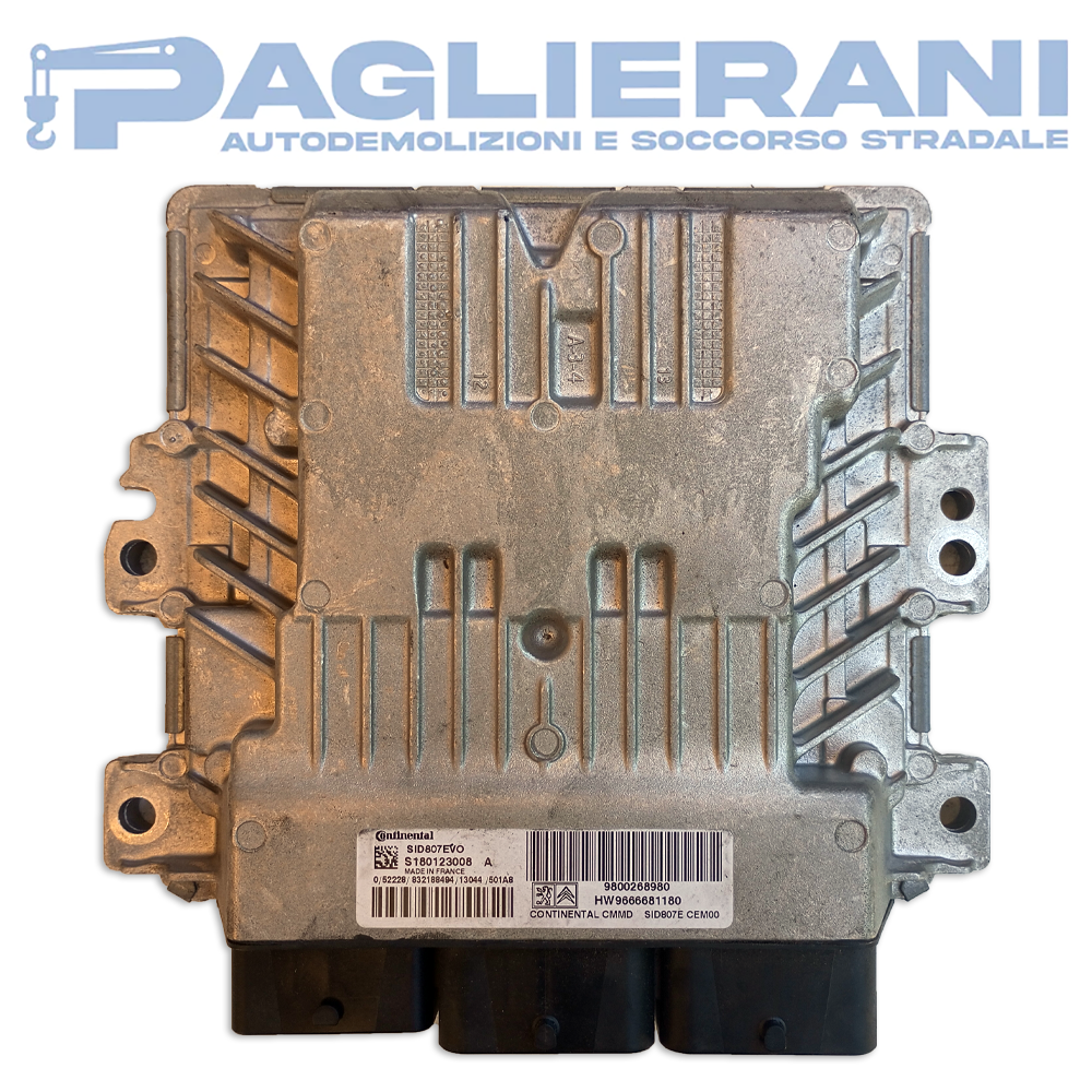 Centralina Motore ECU Continental Citroen DS4 2011-2015 SID807EVO HW9666681180 (S180123008A)