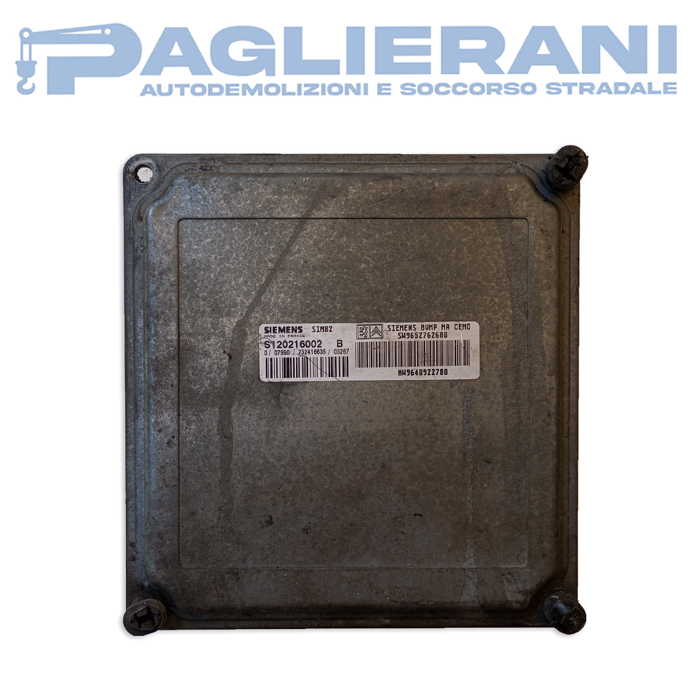Centralina ECU Motore Siemens Citroen C3 Pluriel 2004 SIM82 (S120216002 B)