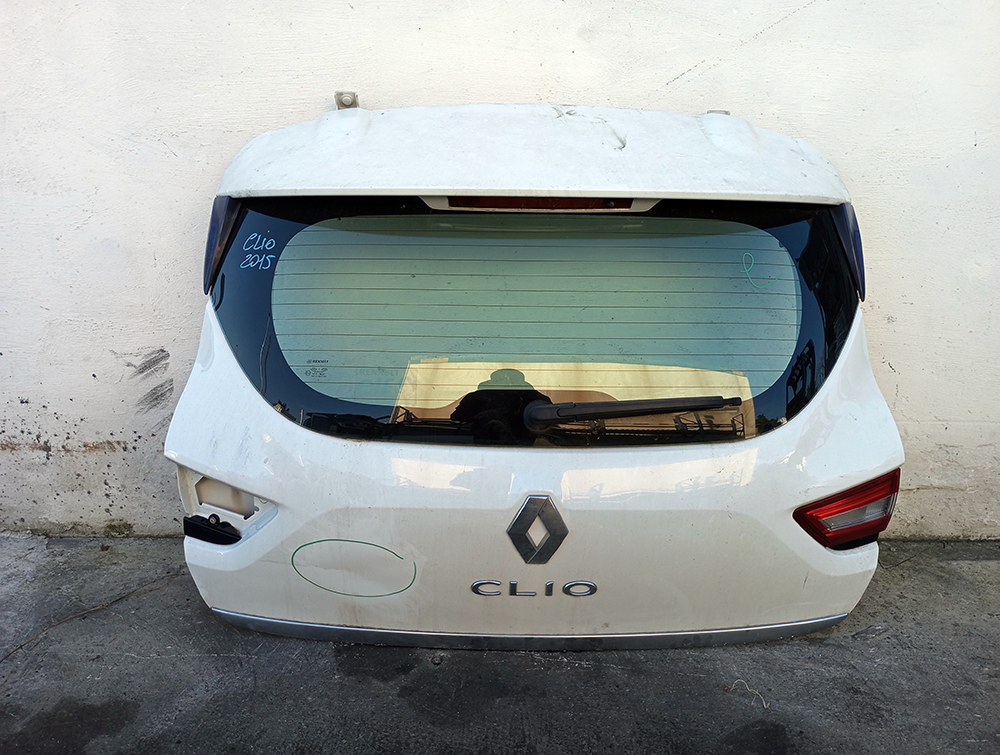 Portellone Posteriore Bagagliaio Originale Completo Renault Clio Mk4 2015 Bianco
