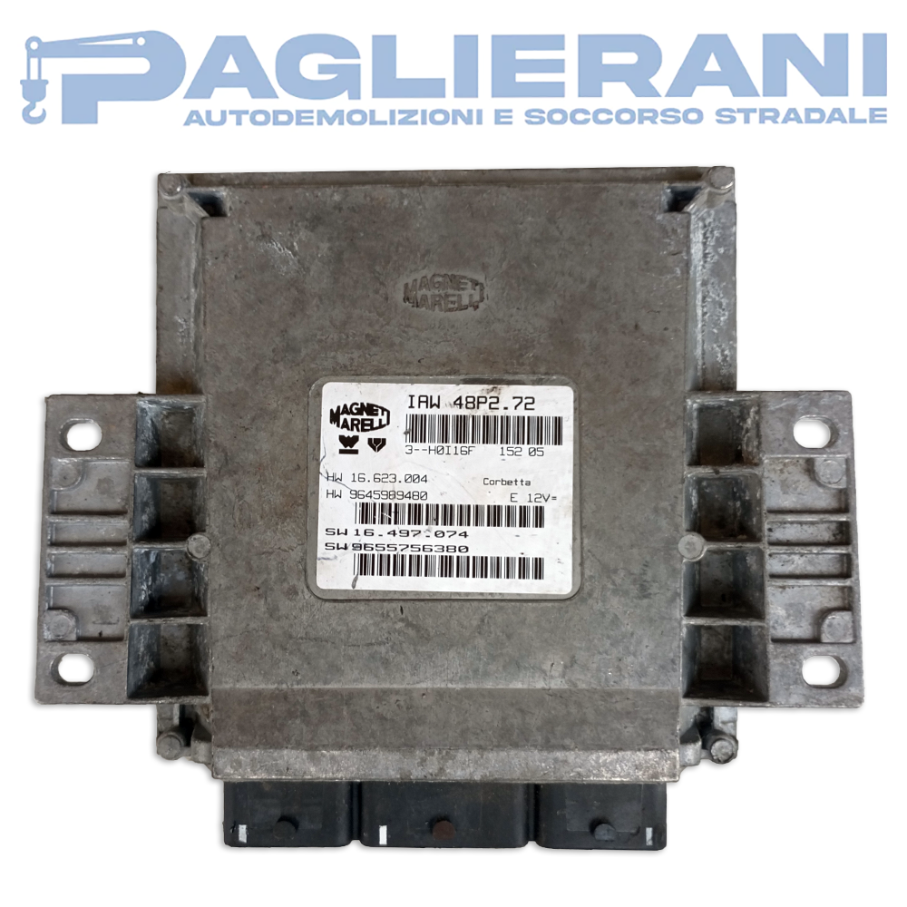 Centralina ECU Motore Magneti Marelli Citroen C3 2002-2004 IAW48P2.72 (SW9655756380)